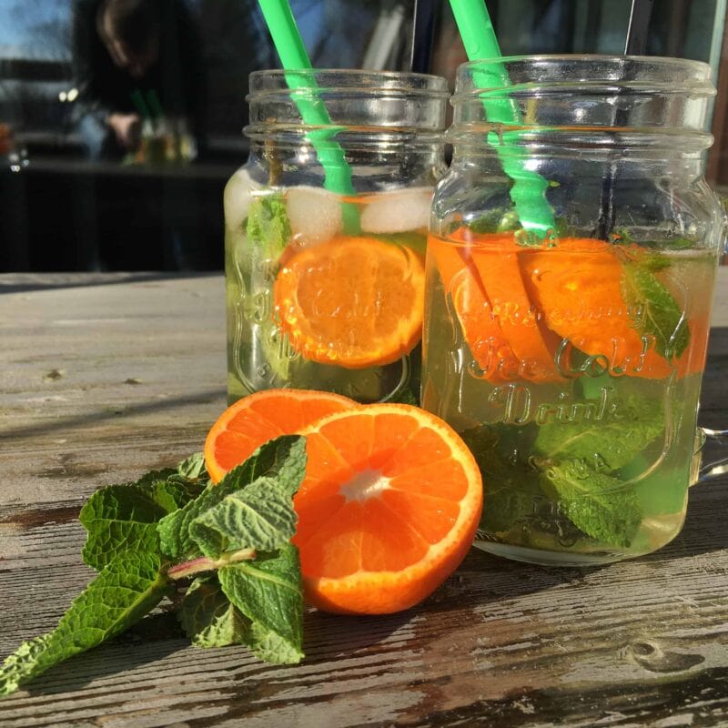 homemade ice tea green