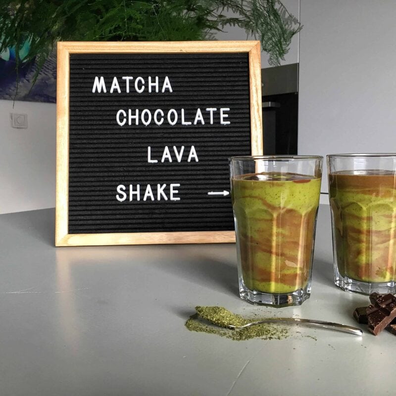 Matcha Chocolate Lava Shake