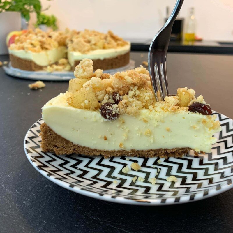 Appel Kruimel Cheesecake