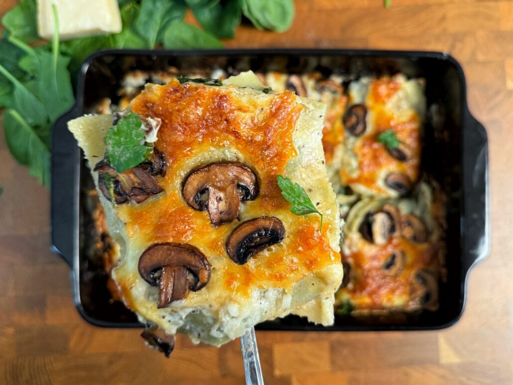 Lasagne Funghi (video) - een avondeten recept van SterkInDeKeuken Lasagne Funghi (video) - een avondeten recept van SterkInDeKeuken