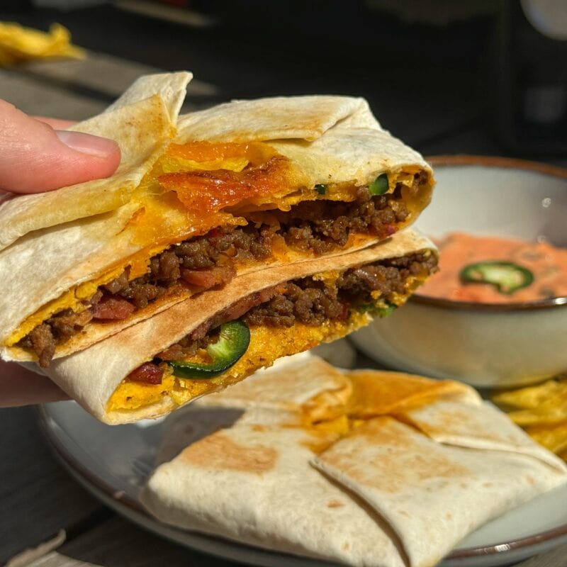 Cheeseburger Nacho Wraps