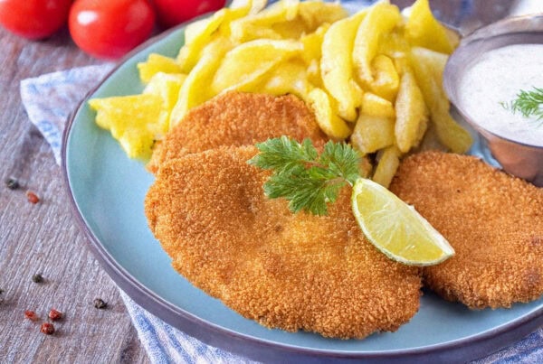 schnitzels bakken