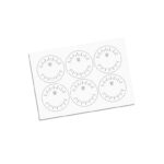 Voorraadpot stickers - zelf te beschrijven (6 stuks)