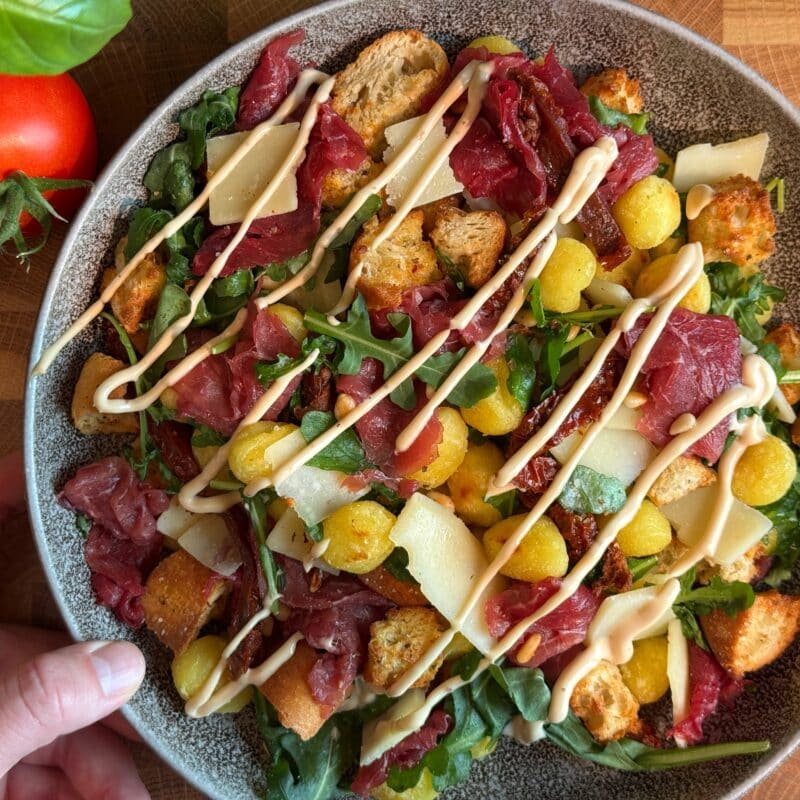 Gnocchi Carpaccio Salade