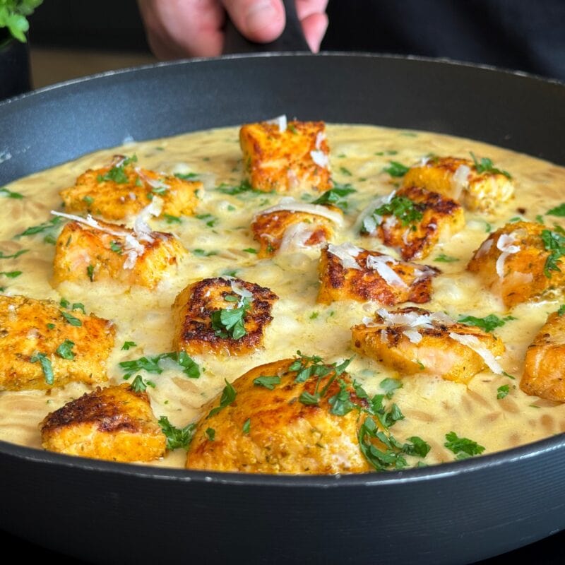 Eenpans Orzo met Zalm
